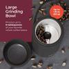 imageMuellerLiving Electric Coffee Grinder for Spice Nut Herbs and Coffee Beans Sharp Blade Stainless Steel  GrayBlack