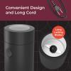 imageMuellerLiving Electric Coffee Grinder for Spice Nut Herbs and Coffee Beans Sharp Blade Stainless Steel  GrayBlack