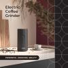 imageMuellerLiving Electric Coffee Grinder for Spice Nut Herbs and Coffee Beans Sharp Blade Stainless Steel  GrayBlack