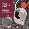 imageMuellerLiving Electric Coffee Grinder for Spice Nut Herbs and Coffee Beans Sharp Blade Stainless Steel  GrayGray