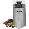 imageMuellerLiving Electric Coffee Grinder for Spice Nut Herbs and Coffee Beans Sharp Blade Stainless Steel  GrayGray