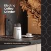 imageMuellerLiving Electric Coffee Grinder for Spice Nut Herbs and Coffee Beans Sharp Blade Stainless Steel  GrayWhite