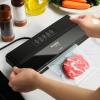imageMuellerLiving Vacuum Sealer Machine Compact Vacuum Sealer Kit with BagsRoll LED Light Indicators Preserve Marinate Sous Vide Black