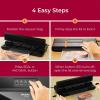 imageMuellerLiving Vacuum Sealer Machine Compact Vacuum Sealer Kit with BagsRoll LED Light Indicators Preserve Marinate Sous Vide Black